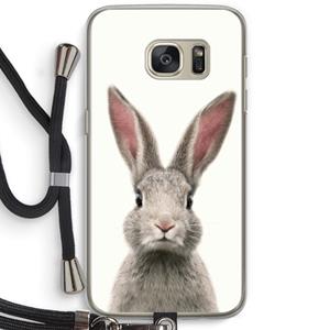 CaseCompany Daisy: Samsung Galaxy S7 Transparant Hoesje met koord
