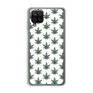 CaseCompany Weed: Samsung Galaxy A12 Transparant Hoesje