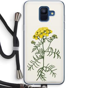 CaseCompany Tansy: Samsung Galaxy A6 (2018) Transparant Hoesje met koord