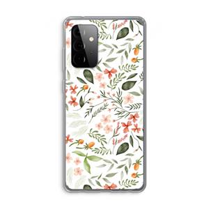 CaseCompany Sweet little flowers: Samsung Galaxy A72 Transparant Hoesje