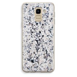 CaseCompany Gespikkelde marmer: Samsung Galaxy J6 (2018) Transparant Hoesje