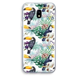 CaseCompany Tukans: Samsung Galaxy J3 (2017) Transparant Hoesje