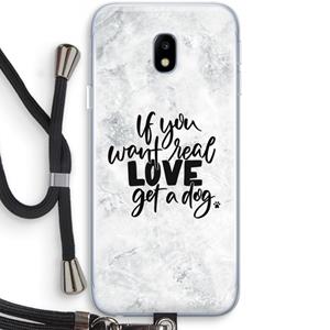 CaseCompany Partner in crime: Samsung Galaxy J3 (2017) Transparant Hoesje met koord