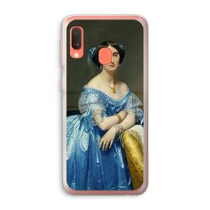 CaseCompany Eleonore: Samsung Galaxy A20e Transparant Hoesje