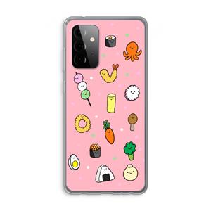 CaseCompany Happy bento friends: Samsung Galaxy A72 Transparant Hoesje