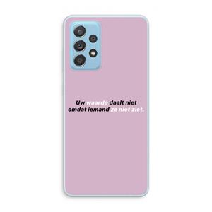 CaseCompany uw waarde daalt niet: Samsung Galaxy A73 Transparant Hoesje