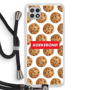 CaseCompany Koekerond: Samsung Galaxy A22 4G Transparant Hoesje met koord