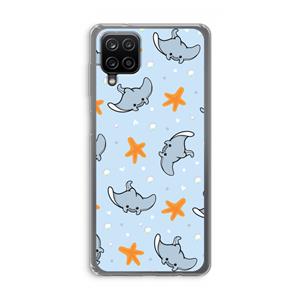 CaseCompany Manta: Samsung Galaxy A12 Transparant Hoesje