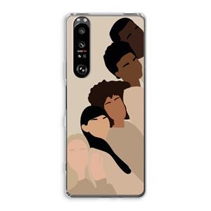 CaseCompany Sweet creatures: Sony Xperia 1 III Transparant Hoesje