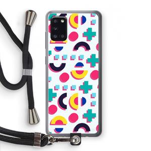 CaseCompany 8-bit N°2: Samsung Galaxy A31 Transparant Hoesje met koord