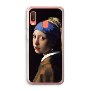 CaseCompany The Pearl Earring: Samsung Galaxy A20e Transparant Hoesje