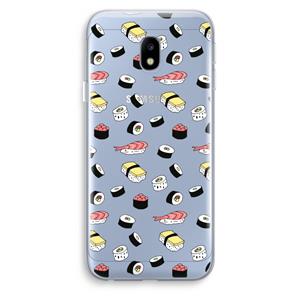 CaseCompany Sushi time: Samsung Galaxy J3 (2017) Transparant Hoesje