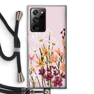 CaseCompany Painted wildflowers: Samsung Galaxy Note 20 Ultra / Note 20 Ultra 5G Transparant Hoesje met koord