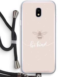 CaseCompany Be(e) kind: Samsung Galaxy J3 (2017) Transparant Hoesje met koord