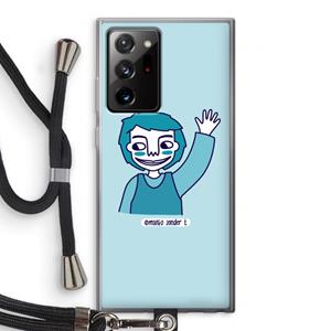 CaseCompany Zwaai: Samsung Galaxy Note 20 Ultra / Note 20 Ultra 5G Transparant Hoesje met koord