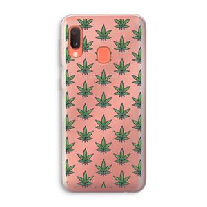 CaseCompany Weed: Samsung Galaxy A20e Transparant Hoesje