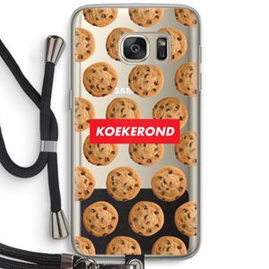 CaseCompany Koekerond: Samsung Galaxy S7 Transparant Hoesje met koord