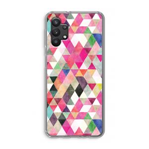CaseCompany Gekleurde driehoekjes: Samsung Galaxy A32 5G Transparant Hoesje