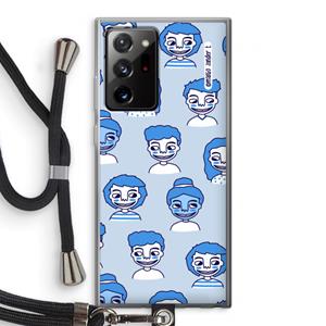 CaseCompany Gezichtjes: Samsung Galaxy Note 20 Ultra / Note 20 Ultra 5G Transparant Hoesje met koord