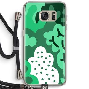 CaseCompany Bushes: Samsung Galaxy S7 Transparant Hoesje met koord