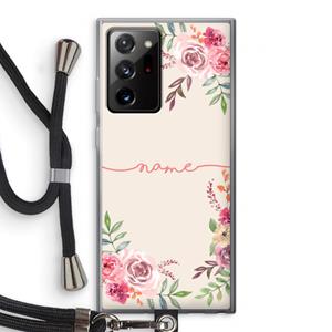 CaseCompany Rozen: Samsung Galaxy Note 20 Ultra / Note 20 Ultra 5G Transparant Hoesje met koord