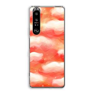 CaseCompany Lichte Wolken: Sony Xperia 1 III Transparant Hoesje