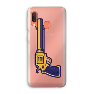 CaseCompany Pew Pew Pew: Samsung Galaxy A20e Transparant Hoesje
