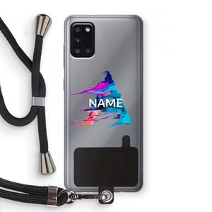 CaseCompany Abstract Spectrum: Samsung Galaxy A31 Transparant Hoesje met koord