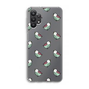 CaseCompany Vogeltjes: Samsung Galaxy A32 5G Transparant Hoesje