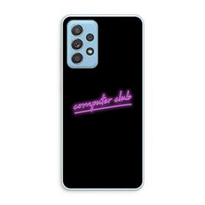 CaseCompany Vice Black: Samsung Galaxy A73 Transparant Hoesje