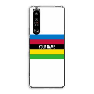 CaseCompany WK Wielrennen: Sony Xperia 1 III Transparant Hoesje