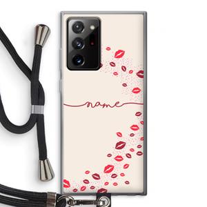 CaseCompany Kusjes: Samsung Galaxy Note 20 Ultra / Note 20 Ultra 5G Transparant Hoesje met koord