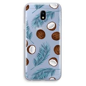 CaseCompany Kokosnoot roze: Samsung Galaxy J3 (2017) Transparant Hoesje