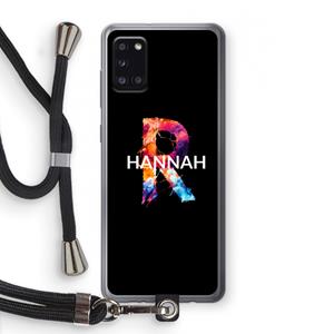 CaseCompany Abstract Spectrum: Samsung Galaxy A31 Transparant Hoesje met koord
