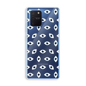 CaseCompany Eyes pattern: Samsung Galaxy Note 10 Lite Transparant Hoesje