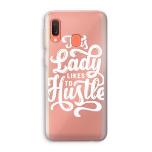 CaseCompany Hustle Lady: Samsung Galaxy A20e Transparant Hoesje