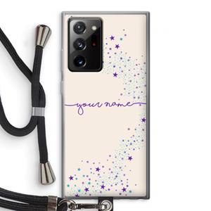 CaseCompany Sterren: Samsung Galaxy Note 20 Ultra / Note 20 Ultra 5G Transparant Hoesje met koord