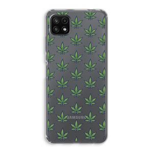 CaseCompany Weed: Samsung Galaxy A22 5G Transparant Hoesje