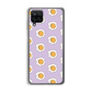 CaseCompany Bacon to my eggs #1: Samsung Galaxy A12 Transparant Hoesje