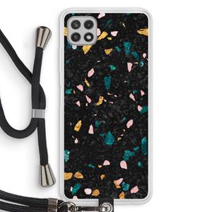 CaseCompany Terrazzo N°10: Samsung Galaxy A22 4G Transparant Hoesje met koord