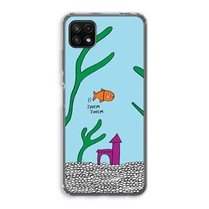 CaseCompany Aquarium: Samsung Galaxy A22 5G Transparant Hoesje