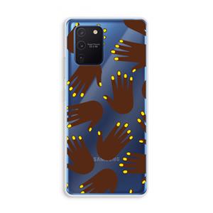 CaseCompany Hands dark: Samsung Galaxy Note 10 Lite Transparant Hoesje