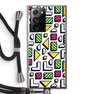 CaseCompany 8-bit N°4: Samsung Galaxy Note 20 Ultra / Note 20 Ultra 5G Transparant Hoesje met koord