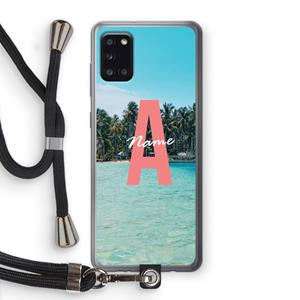 CaseCompany Pacific Dream: Samsung Galaxy A31 Transparant Hoesje met koord