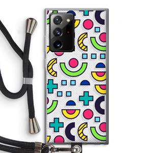 CaseCompany 8-bit N°6: Samsung Galaxy Note 20 Ultra / Note 20 Ultra 5G Transparant Hoesje met koord