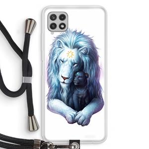 CaseCompany Child Of Light: Samsung Galaxy A22 4G Transparant Hoesje met koord