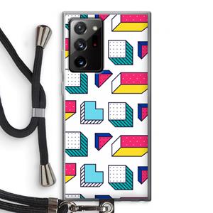CaseCompany 8-bit N°7: Samsung Galaxy Note 20 Ultra / Note 20 Ultra 5G Transparant Hoesje met koord
