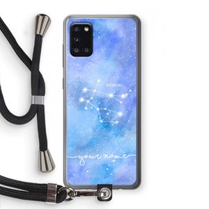 CaseCompany Sterrenbeeld - Licht: Samsung Galaxy A31 Transparant Hoesje met koord