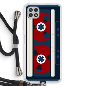 CaseCompany Here's your tape: Samsung Galaxy A22 4G Transparant Hoesje met koord