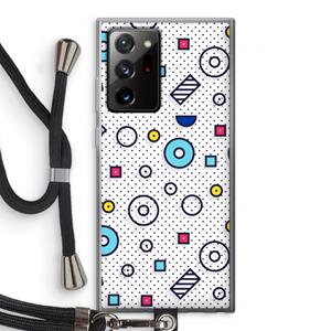 CaseCompany 8-bit N°9: Samsung Galaxy Note 20 Ultra / Note 20 Ultra 5G Transparant Hoesje met koord